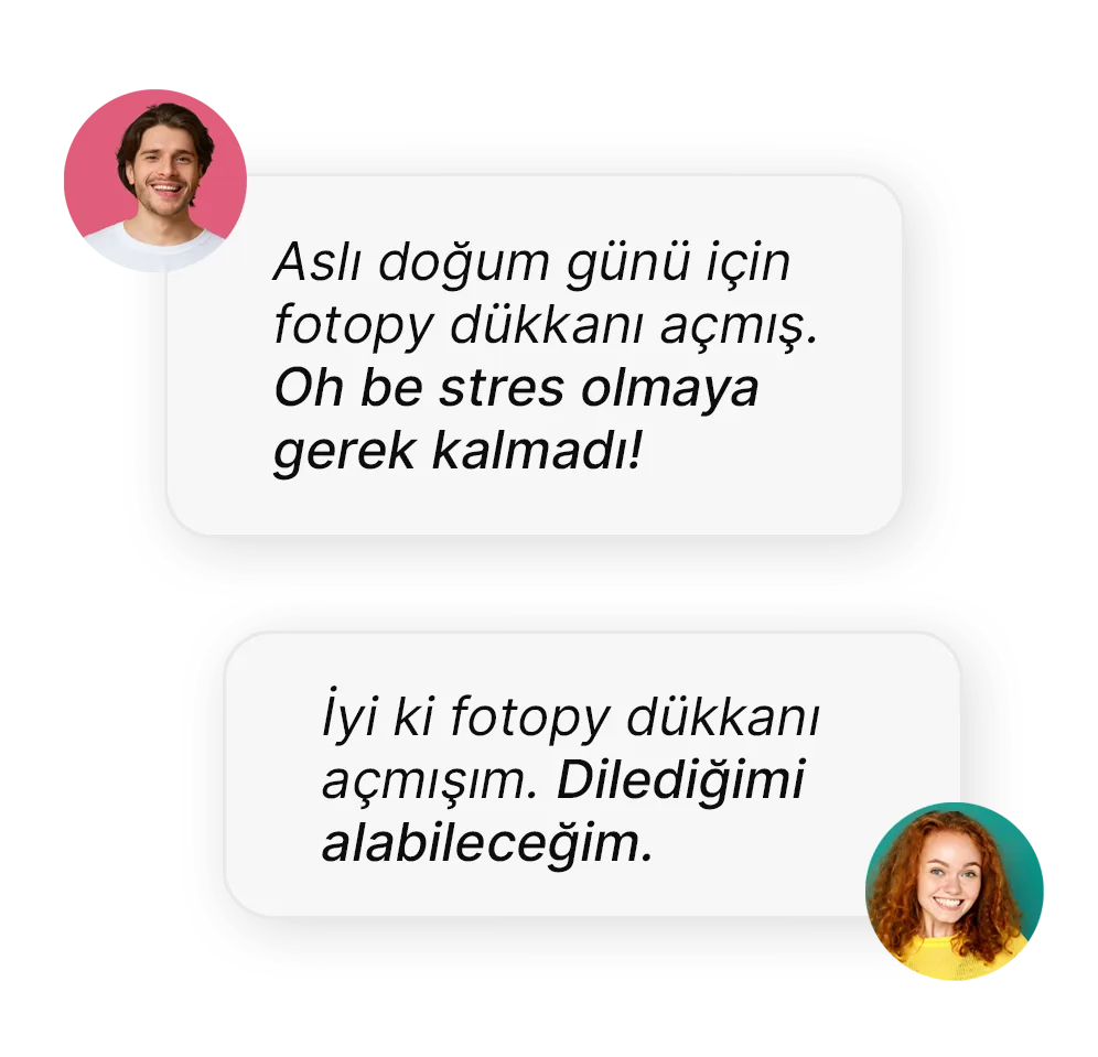 Alıcı ve satıcı yorumları