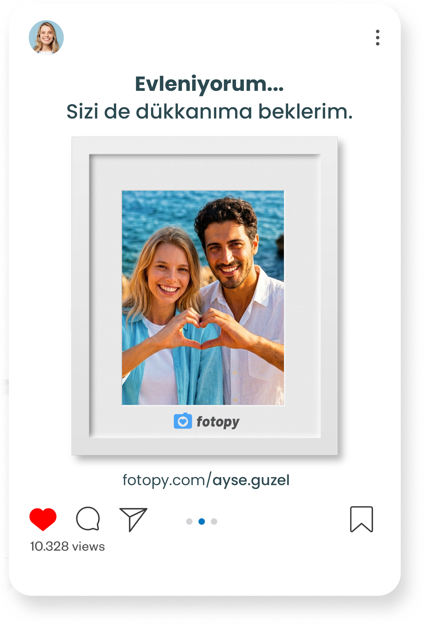 Fotopy sosyal medya gönderisi
